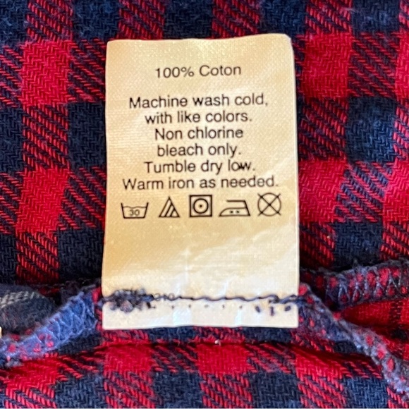 MADEWELL ~ Classic Blue & Red Flannel Dress ~Soft As A Well-Loved Flannel! Small - Picture 11 of 11